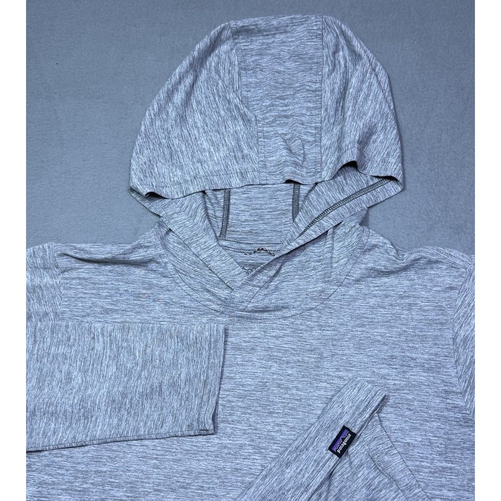 Patagonia Capilene Cool Daily Hoody Womens L Gray Long Sleeve Sun Shirt